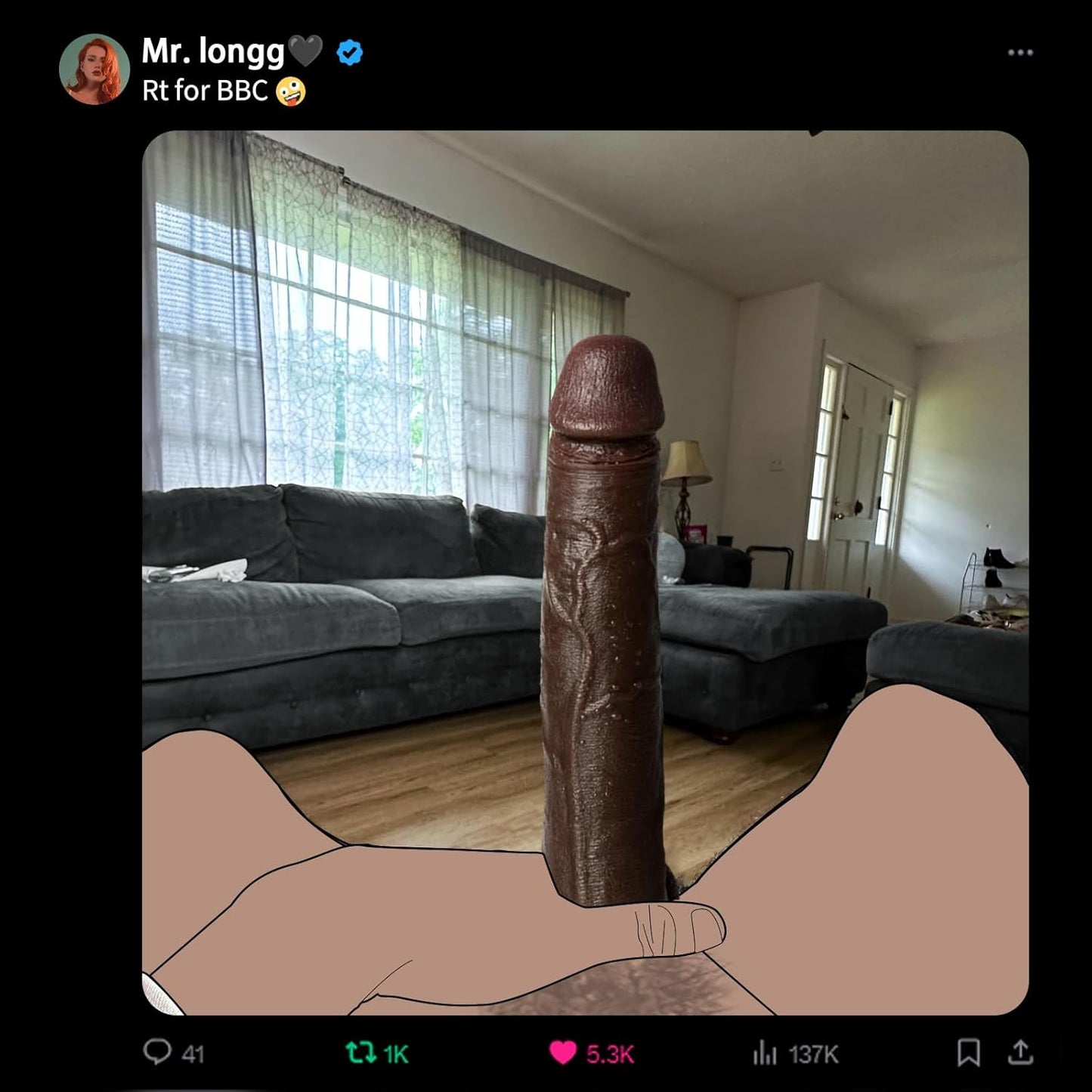 π₯ 12-Inch Supreme Silicone Dildo β XL Edition π₯