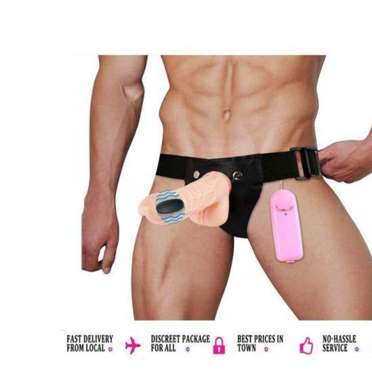 π₯ 7-Inch Strap-On Vibrating Dildo β Power, Pleasure, and Control