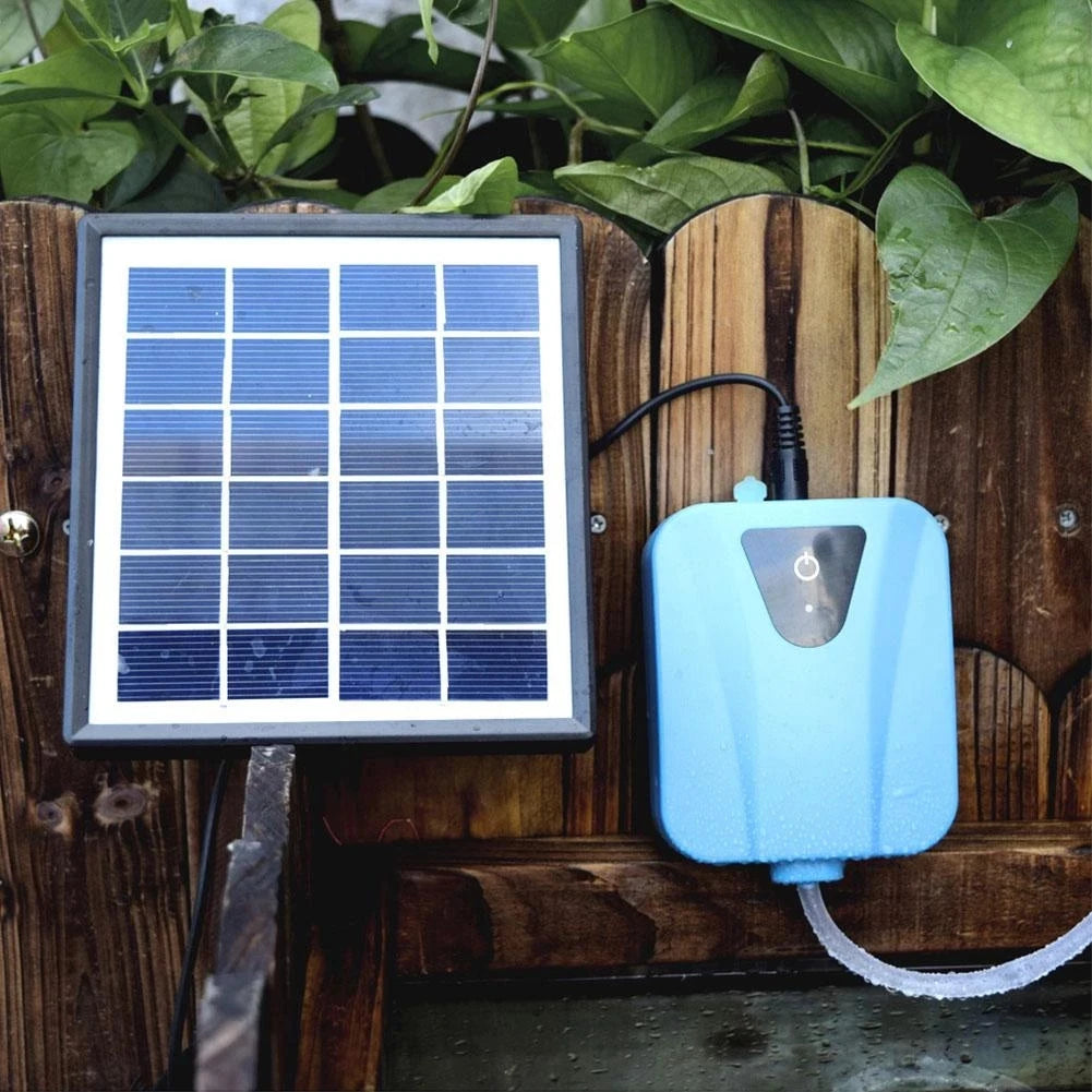 Solar Powered Oxygenator – Pond Aerator, Aquarium Air Pump