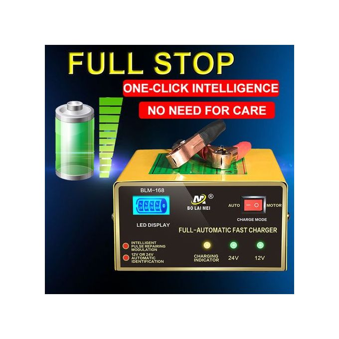 π Intelligent Fast Pulse Car Battery Charger 12V/24V