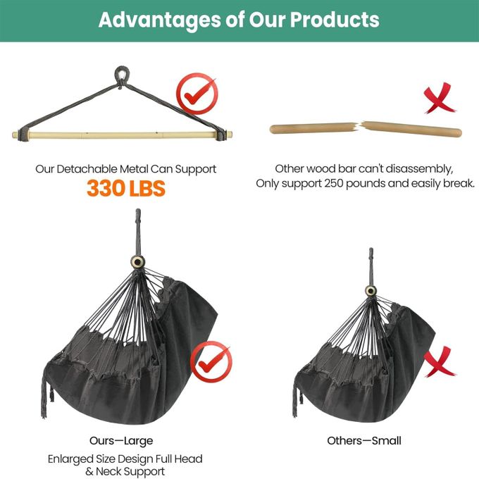 ποΈ Portable Outdoor Swing Chair β Hanging Hammock Chair