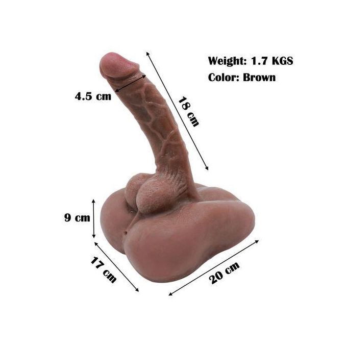 🔥 REALISTIC LIQUID BROWN DILDO WITH BASE