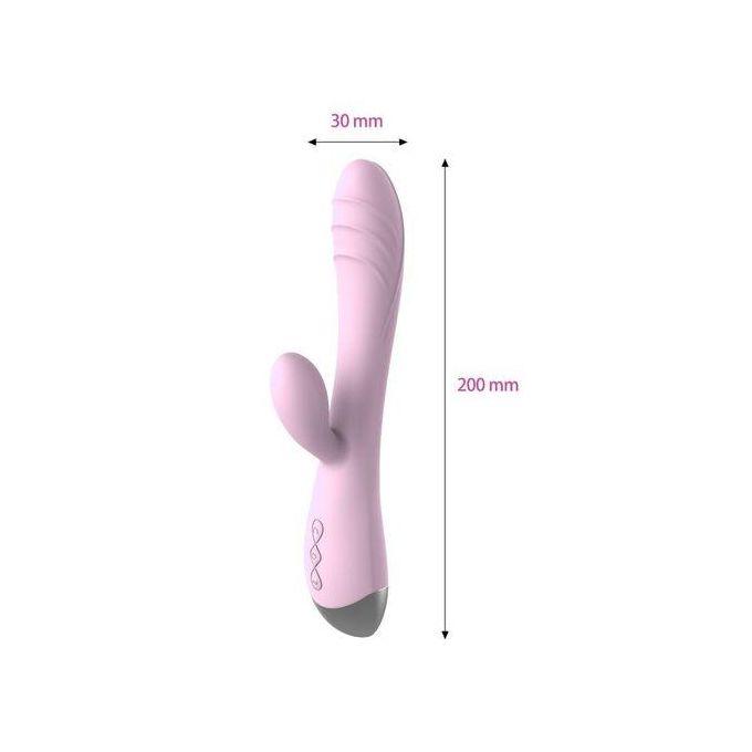 πΈ Rechargeable Bunny Dildo Vibrator | Dual Stimulation Dildo with 10 Vibration Modes | G-Spot + Clitoral Stimulator | Quiet & Waterproof | Adult Toy for Her