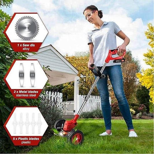 π₯ Premium Rechargeable Electric Mobile Grass Cutter With Two Batteriesπ₯