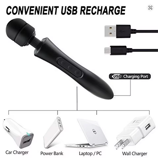 Huge Magic Wand – Ultra-Powerful 360° Cordless Massager