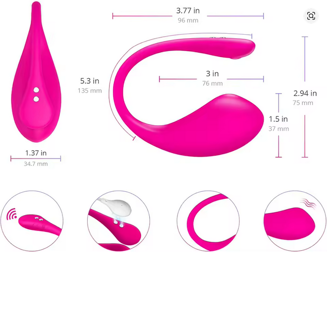 β
 Lovense Lush 3 β Elite Bluetooth Remote-Controlled Vibrator