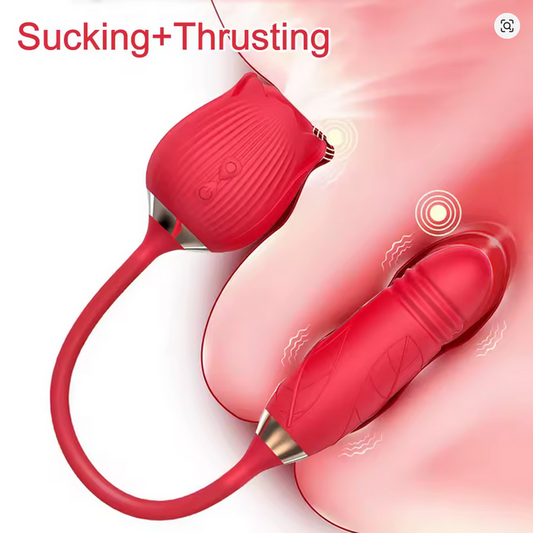 🌹 Automatic Retractable Rose Vibrator – Luxury Pleasure, Redefined