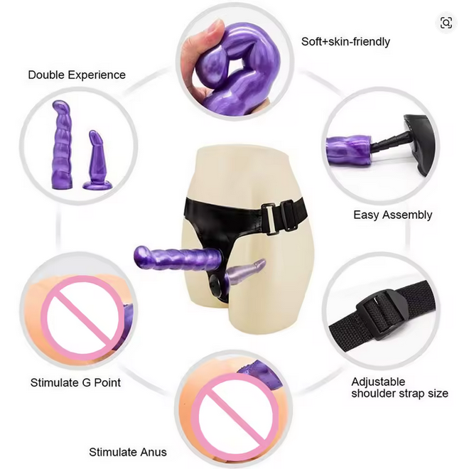 π Dual-Action Strap-On Harness β Unleash Double the Pleasure!