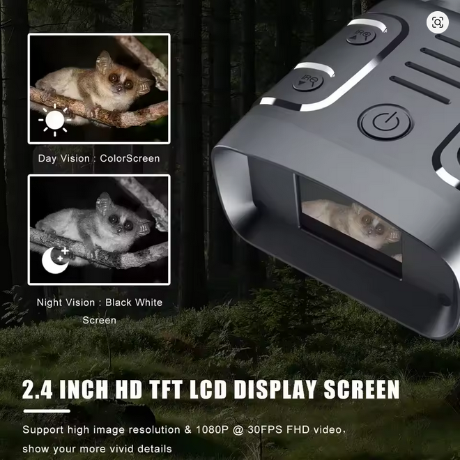 π True IR Night Vision Binoculars β 1080p HD | Long Range Infrared Night Vision Goggles | Tactical, Hunting, Camping Gear