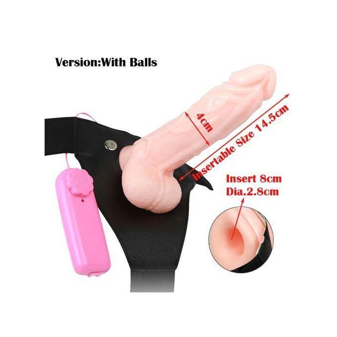 🔥 7-Inch Strap-On Vibrating Dildo – Power, Pleasure, and Control
