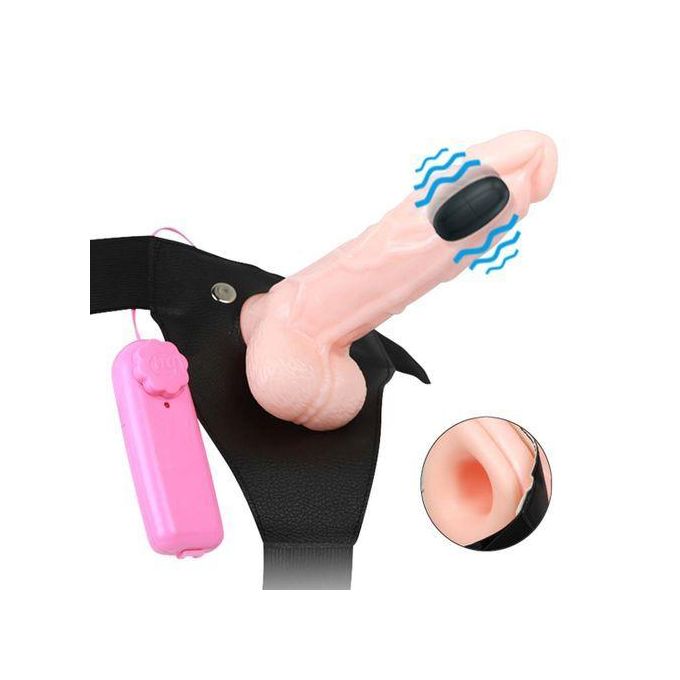 🔥 7-Inch Strap-On Vibrating Dildo – Power, Pleasure, and Control