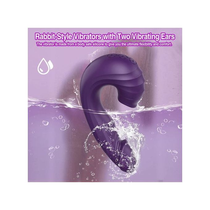 π₯ USB Rechargeable 3-in-1 Dildo Suction Cup Vibrator  π₯