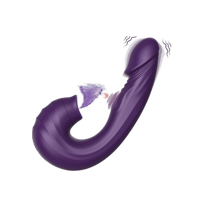 π₯ USB Rechargeable 3-in-1 Dildo Suction Cup Vibrator  π₯