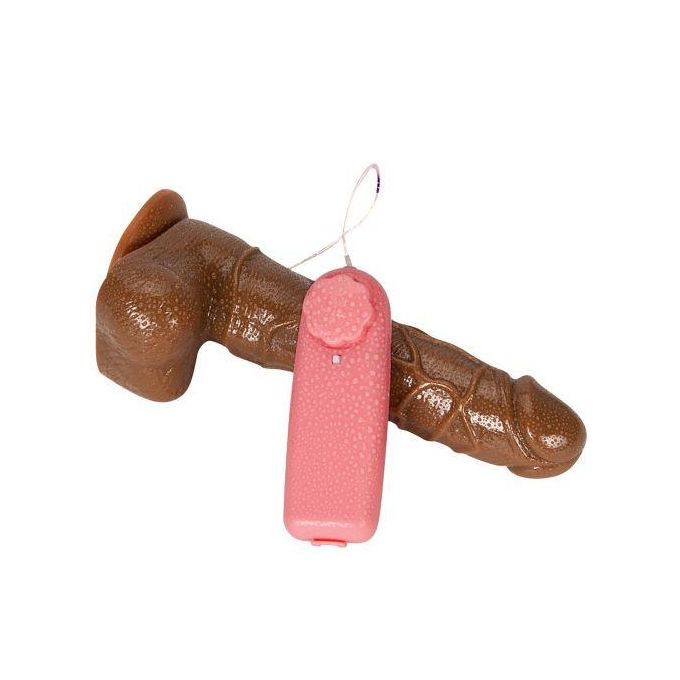 ๐ซ 7โ Brown Vibrating Dildo with Remote