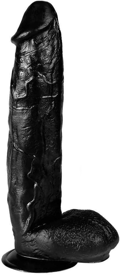 🖤 12-Inch Ultra-Realistic Silicone Dildo | XL Size | Flexible & Body-Safe | Powerful Suction Base | Adult Toy for Advanced Users