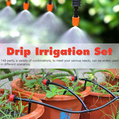30M/100FT Drip Irrigation Kit – DIY Water Saving Automatic Irrigation Equipment Set