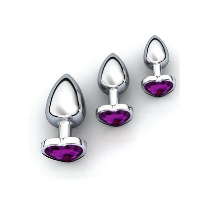 💎 3-Piece Luxury Heart-Shaped Anal Plug Set