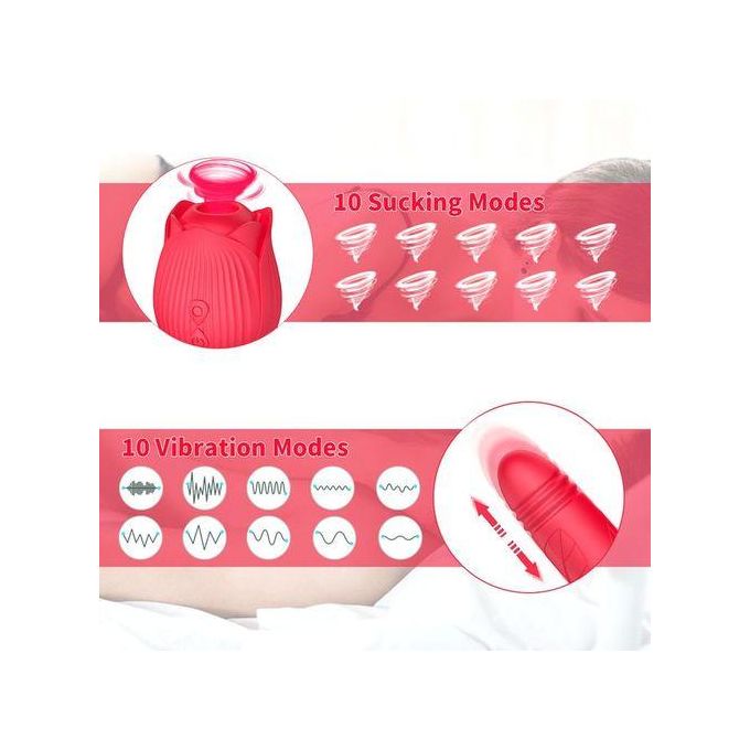 🌹 Automatic Retractable Rose Vibrator – Luxury Pleasure, Redefined