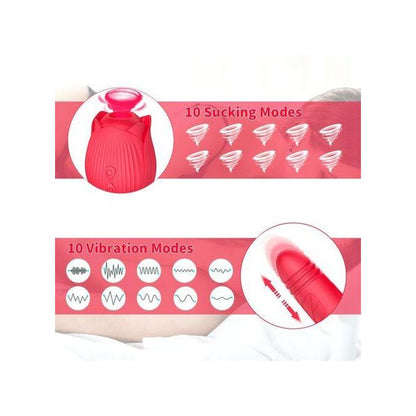 🌹 Automatic Retractable Rose Vibrator – Luxury Pleasure, Redefined
