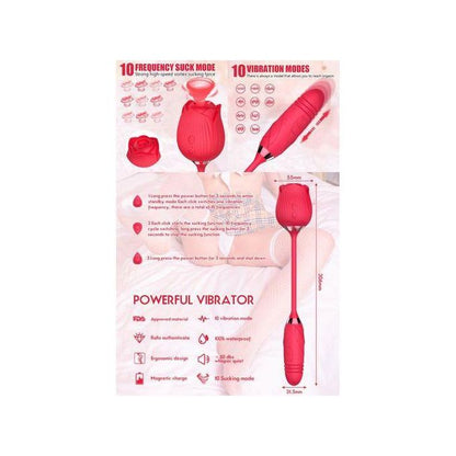 🌹 Automatic Retractable Rose Vibrator – Luxury Pleasure, Redefined