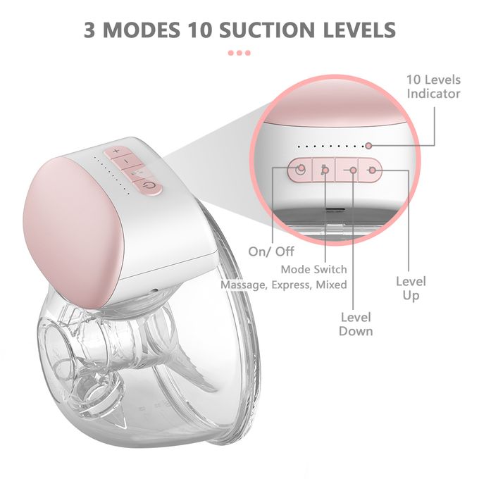 BB-P1 Wearable Electric Breast Pump | Hands-Free | Quiet | Portable | 240ml | 24mm Flange
