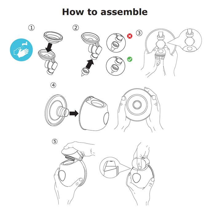 BB-P1 Wearable Electric Breast Pump | Hands-Free | Quiet | Portable | 240ml | 24mm Flange