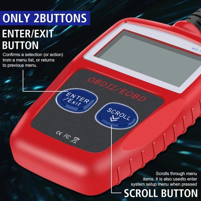 🔧 OBDII Car Diagnostic Scanner Tool – MS309