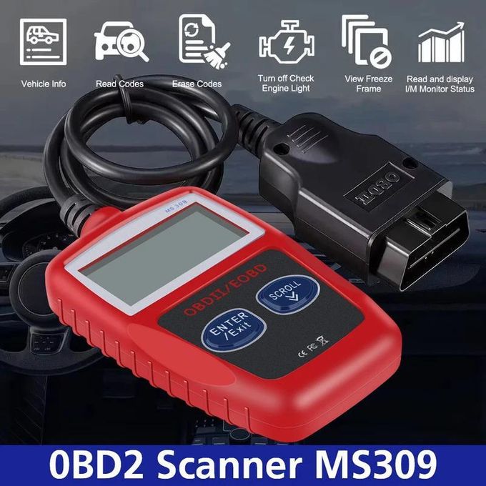 🔧 OBDII Car Diagnostic Scanner Tool – MS309