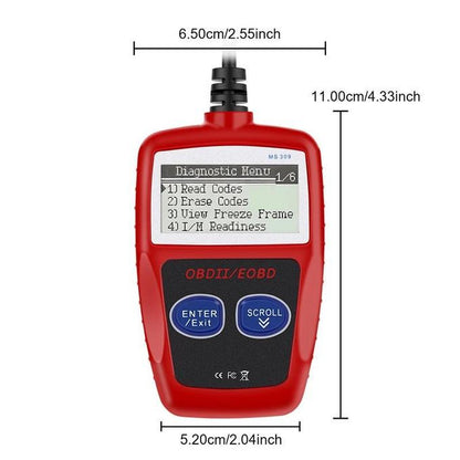🔧 OBDII Car Diagnostic Scanner Tool – MS309