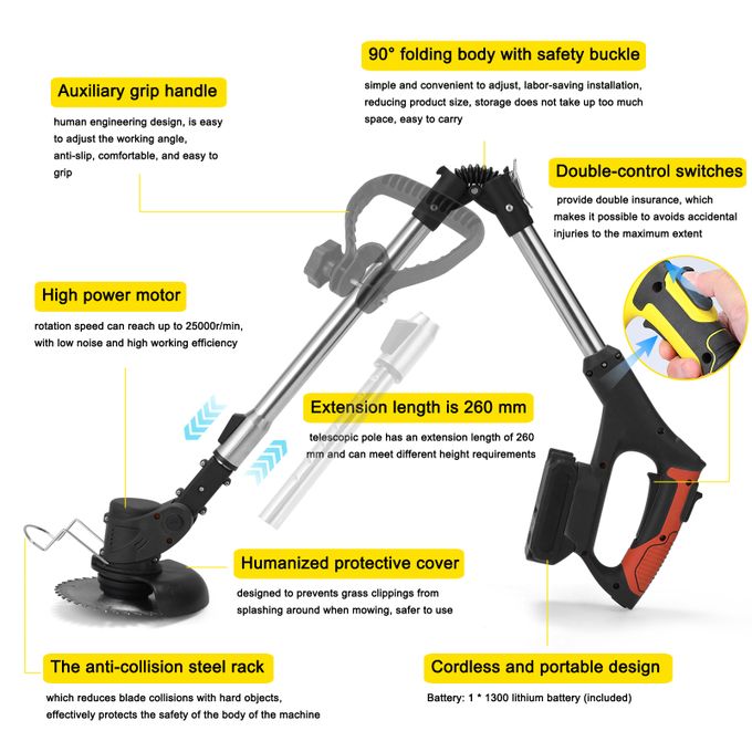 🔥 Premium Electric Grass Trimmer Kit – Ultimate Yard Care Solution 🔥