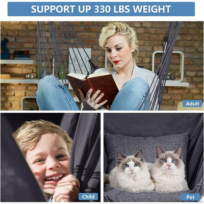 🛋️ Portable Outdoor Swing Chair – Hanging Hammock Chair