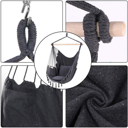 🛋️ Portable Outdoor Swing Chair – Hanging Hammock Chair