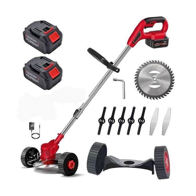 🔥 Premium Rechargeable Electric Mobile Grass Cutter With Two Batteries🔥