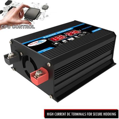 12V to 220V, Solar Charger, Dual USB, Multiple Protection
