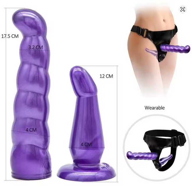 💜 Dual-Action Strap-On Harness – Unleash Double the Pleasure!