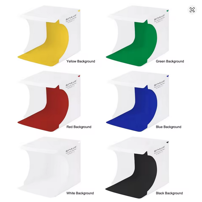 📷 Professional Photo Light Box for Product Photography | 6 Colored Backdrops Included | Portable LED Light Tent