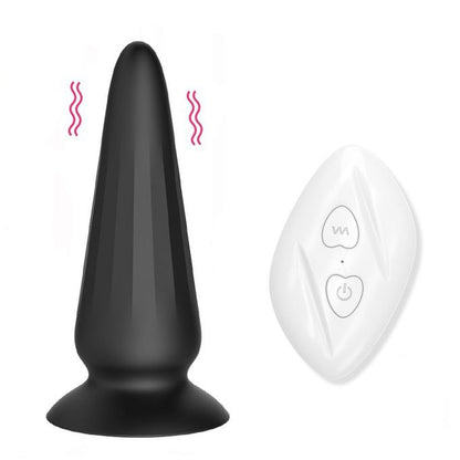 🖤 Premium Wireless Vibrating Anal Plug with Suction Base