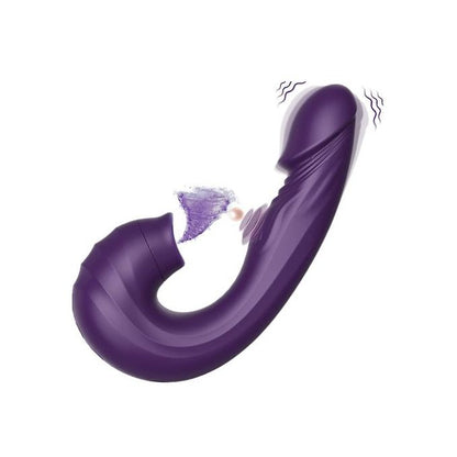 🔥 USB Rechargeable 3-in-1 Dildo Suction Cup Vibrator  🔥