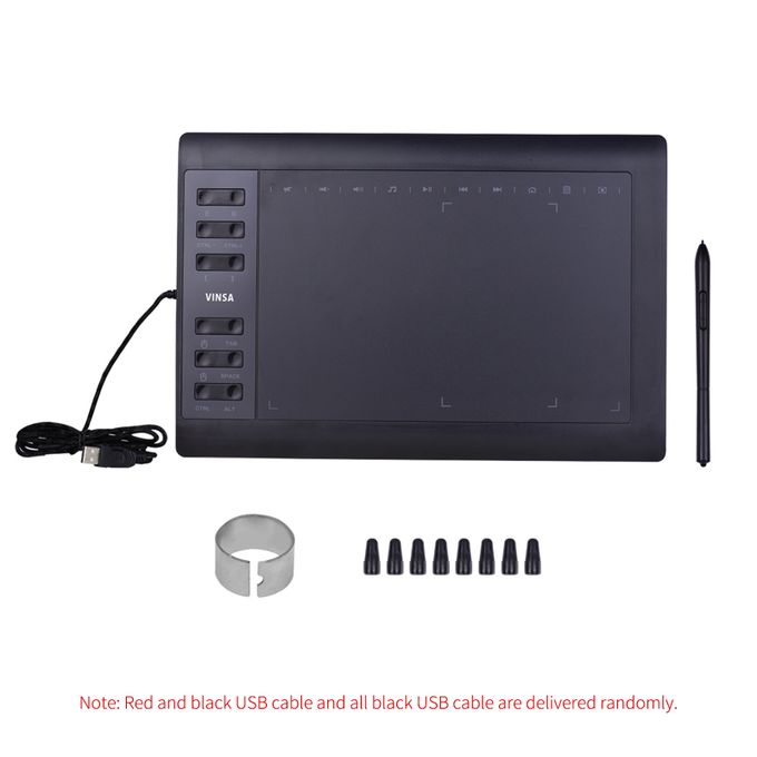 🎨 VINSA 10x6 Inch Professional Graphic Drawing Tablet